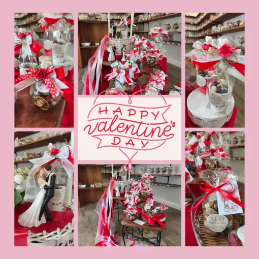 Réalisation de paquets de dragées sur le thème de la Saint-Valentin au Tampon, Le Tampon, Mille et Une Déco