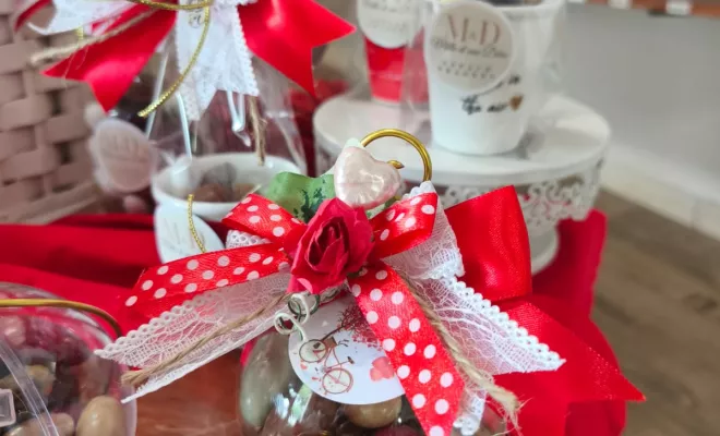Réalisation de paquets de dragées sur le thème de la Saint-Valentin au Tampon, Le Tampon, Mille et Une Déco