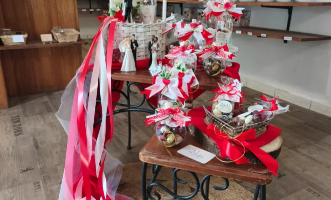 Réalisation de paquets de dragées sur le thème de la Saint-Valentin au Tampon, Le Tampon, Mille et Une Déco